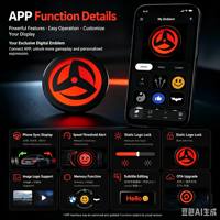 Pour BMW : Affichage dynamique du logo de la voiture – Plus qu'un simple logo de voiture, c'est aussi une expression de votre personnalité. Prise en charge de la version APP.