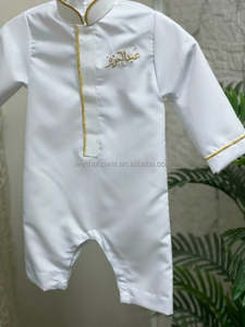 Fabbrica personalizzata XXL pagliaccetto per bambini fatti a mano UAE Dubai arabo vestiti per bambini con Logo personalizzato pronto per la stagione primaverile Ramadan EID - Product Image 4