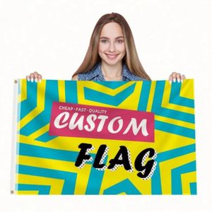 Banderas Personalizadas de Una o Dos Caras con Diseño de Estrella, Banderas y Pancartas para Uso en Interiores y Exteriores, Venta al Por Mayor de Fábrica - Product Image 6