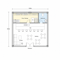 Cabaña Prefabricada Tipo Cápsula Espacial, Casa Móvil Portátil, para Resorts, Campamentos y Villas, 20/40 Pies
