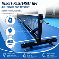 Kit de terrain de pickleball portable professionnel pour la maison et le jardin, avec dalles emboîtables en PP à lignes pré-marquées