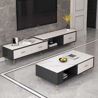 Combinaison de meuble TV moderne à la mode meubles de salon rangement TV Ensembles de meuble TV à tiroir pour petit appartement