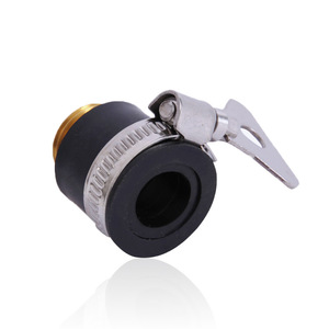 Poignée en acier de style allemand G1 2, connecteur universel en caoutchouc, double usage, pistolet à eau en cuivre pur, tuyau d'entrée de robinet, calibre 20 - Product Image 1