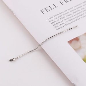 Beaded Chain Metal Plated Round For Necklace Making DIY Jewelry Accessories 56002 - Product Image 4