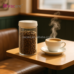ขวดแก้วทนความร้อนสูญญากาศสำหรับเก็บเมล็ดกาแฟฝาปิดสูญญากาศดีไซน์ถอดออกได้ปรับขนาดได้ - Product Image 6