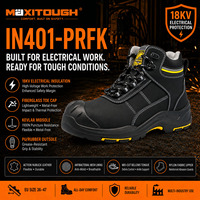Bottes de sécurité diélectriques MaxiTough 18KV, Action Nubuck, embout en fibre de verre, résistantes aux perforations, chaussures de travail industrielles