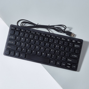 Clavier filaire optique mécanique ultra-fin à 78 touches avec touches multimédias, léger et portable, USB pour PC - Product Image 2