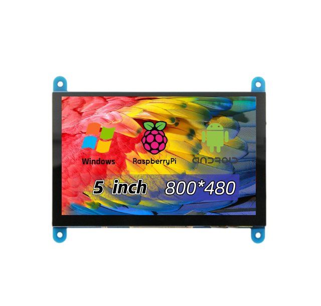 IPS Capacitive 800x480 Touch Screen Display Raspberry Pi Compatible 5 Inch CTP TFT LCD for Windows 11/10/8.1/8/7 Inch Devices