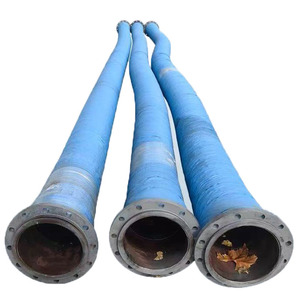 Meilleur tuyau en caoutchouc haute pression à grand diamètre, épaisseur de paroi 5,7 mm, en nitrile avec brides pour l'alimentation en eau et l'exploitation minière - Product Image 1