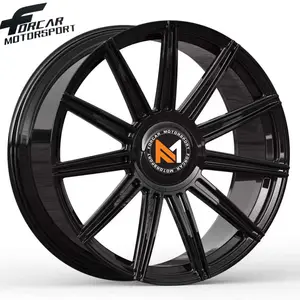 Roda Monoblock tempa mewah 15 ~ 24 inci Multi Ruji, velg mobil penumpang logam paduan untuk mobil Gulung