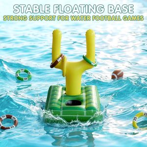 2-in-1 <b>Inflatable</b> Football Goal & Ring Toss Game Set <b>for</b> <b>Pool</b> & Backyard - Product Image 4