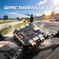GEPRC TAKER H743 BT 32Bit 65A Stack Flight Controller ESC Combo 3-6S Brushless 65A 4in1 PDB untuk Drone Balap FPV Suku Cadang DIY