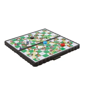 Promotion Toy Cheap Mini Board Game Snake and Ladder Chess Game