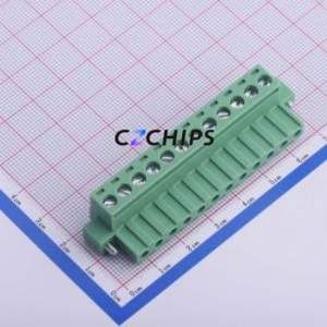 KF2EDGKM-5.0-12P Plug-in Terminal Block P=5mm Connector Plug Screw Fixing 1x12P 5mm - Product Image 1