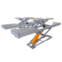 Cric électrique à ciseaux pour voiture, rampe de lavage de voiture portable, capacité 4000 kg, hauteur de levage 1850 mm, plateforme 4500x625 mm