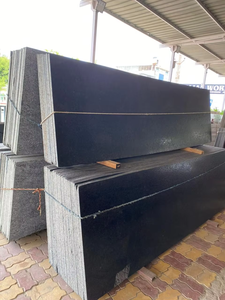 Granito Pulido con Acabado Lapotra Negro Absoluto, Losa Grande de Alta Calidad para Encimeras y Pisos en Venta - Product Image 4