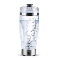 Bouteille d'eau 20OZ/600ML sans BPA alimentée par USB/batterie automatique auto-agitatrice électrique Shaker de protéines Gym Sport