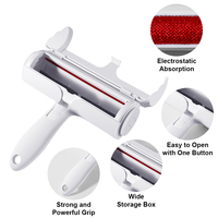 Masthome Rouleau et brosse anti-poils auto-nettoyants réutilisables pour animaux domestiques (chiens, chats) et vêtements