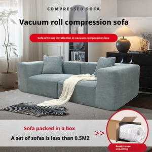 Divano Letto Compatto Estraibile per Spazi Ristretti, Divano Sezionale Pieghevole con Letto Nascosto, Arredamento per Soggiorno e <span class=keywords><strong>Appartamenti</strong></span> - Product Image 3