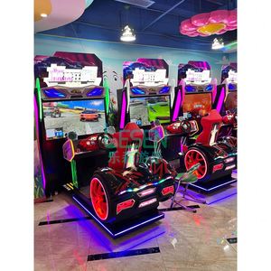 Machine de jeu d'arcade simulateur de course automobile pour centre de divertissement, équipement de divertissement intérieur fourni par Lesen Factory - Product Image 3