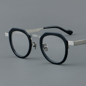 Nuevas <span class=keywords><strong>gafas</strong></span> <span class=keywords><strong>de</strong></span> placa, marco <span class=keywords><strong>de</strong></span> titanio puro, marcos transfronterizos 5808, venta al por mayor, <span class=keywords><strong>gafas</strong></span> ópticas Vintage para recetas <span class=keywords><strong>de</strong></span> mujeres - Product Image 2