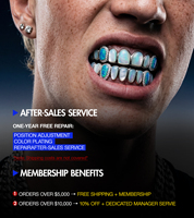 Bijoux de mode style Hip Hop, Grillz en argent 925 avec pierre précieuse en forme d'étoile, émail fin, motif dessin animé mignon, opale, pour femmes