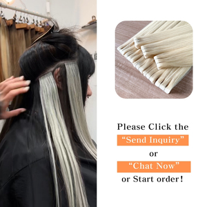 <span class=keywords><strong>Extensiones</strong></span> de Pelo Natural Virgen Doble Estirado con Cinta Adhesiva, Cabello Humano con Cutícula Alineada Remy - Product Image 6