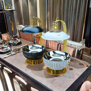 Calentador de Alimentos con Tapa Abatible para Hot Pot en Restaurantes de Hotel, Hecho de Acero Inoxidable y Disponible para Personalización - Product Image 5