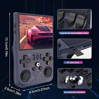NKIWI 2025 R36Pro 640*480 Console de jeu d'arcade portable classique Lecteur de jeu rétro portable 128 Go de stockage intégré Mini X12