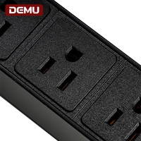 PDU 1U pour montage en rack, 8 prises NEMA 5-15R, interrupteur de surcharge éclairé, alliage d'aluminium, armoire serveur, homologué ETL FCC