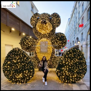 Luz LED Decorativa con Motivo de Oso para Exteriores, para Decoración Festiva de Navidad y Diwali - Product Image 2