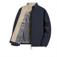 Blouson Bomber Homme Transfrontalier 2026 Nouvelle Collection Automne Décontracté Chic Col Montant Coupe-Vent Zippé pour Hommes d'Âge Moyen