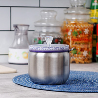 Pot d'assaisonnement pot à épices créatif avec cuillère boîte Masala accessoires de cuisine