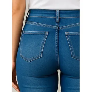 กางเกงยีนส์เอวสูงทรงสลิมฟิตสำหรับผู้หญิง ยี่ห้อ Adrenaline ผ้าเดนิม ระบายอากาศได้ดี ยืดหยุ่น กระชับรูปร่าง - Product Image 5