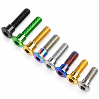 Vis à épaule étagée M8 en titane TC4 Gr5 pour disques de frein métriques, idéales pour les améliorations de motos et scooters
