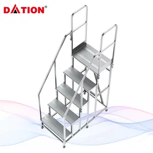 Escalera de aluminio Sistema de escalera y plataforma de alta calidad Plataforma DE TRABAJO personalizada multifuncional Escalera