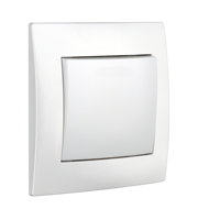 Interrupteur et prise murale électriques 10A en matériau PC, couleur blanche, norme européenne, bouton poussoir, lumière LED, interrupteurs muraux