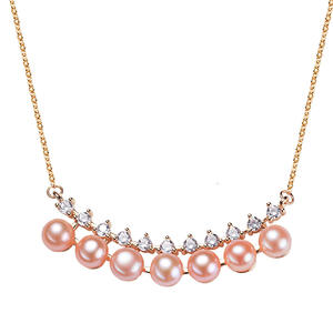 Collar con Colgante de Barra de Equilibrio de Estilo Étnico con Perla de Agua Dulce, Procedente de Zhuji Stall Crystal Jewelry - Product Image 5