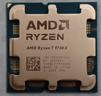 Pour processeur de bureau AMD Ryzen 7 9700X, neuf, scellé, en boîte / d'occasion, reconditionné, 8C16T AM5 Zen5, avec carte graphique intégrée, puce de jeu