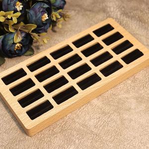 ถาดใส่แหวนไม้ 20 ช่อง สำหรับจัดแสดงเครื่องประดับในร้านค้าปลีก - Product Image 3