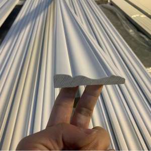 เคสสีขาวทำจาก5/8 "x 2 3/4" สีขาวพิมพ์ลายโคโลเนียลปลอกประตูไม้สนปลอกหน้าต่างตกแต่งขอบไม้ - Product Image 2