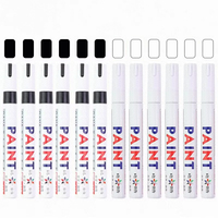 Vente en gros de marqueurs permanents imperméables SP101 avec 12 couleurs, pointe ronde, pour toutes surfaces, largeur d'écriture de 3,0 mm