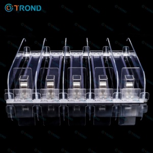 Diviseur d'étagère en plastique au détail de bouteilles intelligentes transparentes et poussoir réfrigérateur et congélateur de supermarché étagères de vente au détail - Product Image 3