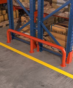 Sistema de Almacenamiento de Paletas Metálicas Resistentes, Ajustables, Plegables, Protegidas Contra la Corrosión, en Naranja y Azul, para Almacenes - Product Image 3