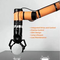Pinza Robótica para Manipulación de Alimentos ZBDynamiX Max. Robot Manipulador Humanoide de Servicio con IA, Carrera de 90 mm, Carga Útil de 1.4 kg