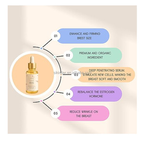 Sérum Crème Huile de <span class=keywords><strong>Rose</strong></span> pour l'Amélioration et le Raffermissement des Seins, l'Agrandissement des Fesses et la Croissance de la Poitrine, Huile Essentielle Composée pour Massage et Soin - Product Image 5
