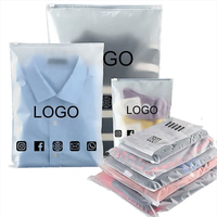 Sac transparent d'emballage en plastique biodégradable pour le sac givré de tirette d'EVA de chaussures pour le T-shirt d'habillement de vêtement