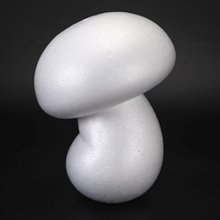 Moule en mousse de polystyrène 30 cm, modèle champignon blanc courbé, pour coloration, remplissage d'argile peinte, insert DIY fait main