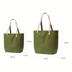 New <b>Large</b> Capacity Relaxed <b>Canvas</b> Tote <b>Bag</b> Foldable Leisure Shoulder Shopping Oxford <b>Bag</b> - Product Image 3