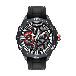 Dessio Men's Luxury Skeleton Automatic <b>Mechanical</b> <b>Watch</b> with Original Movement Custom Logo Wrist Replacement Parts - Product Image 2